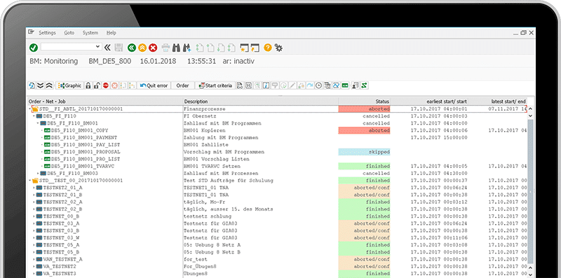Screenshot BatchMan Monitoring