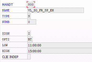 Screenshot TVARV Variable in BatchMan