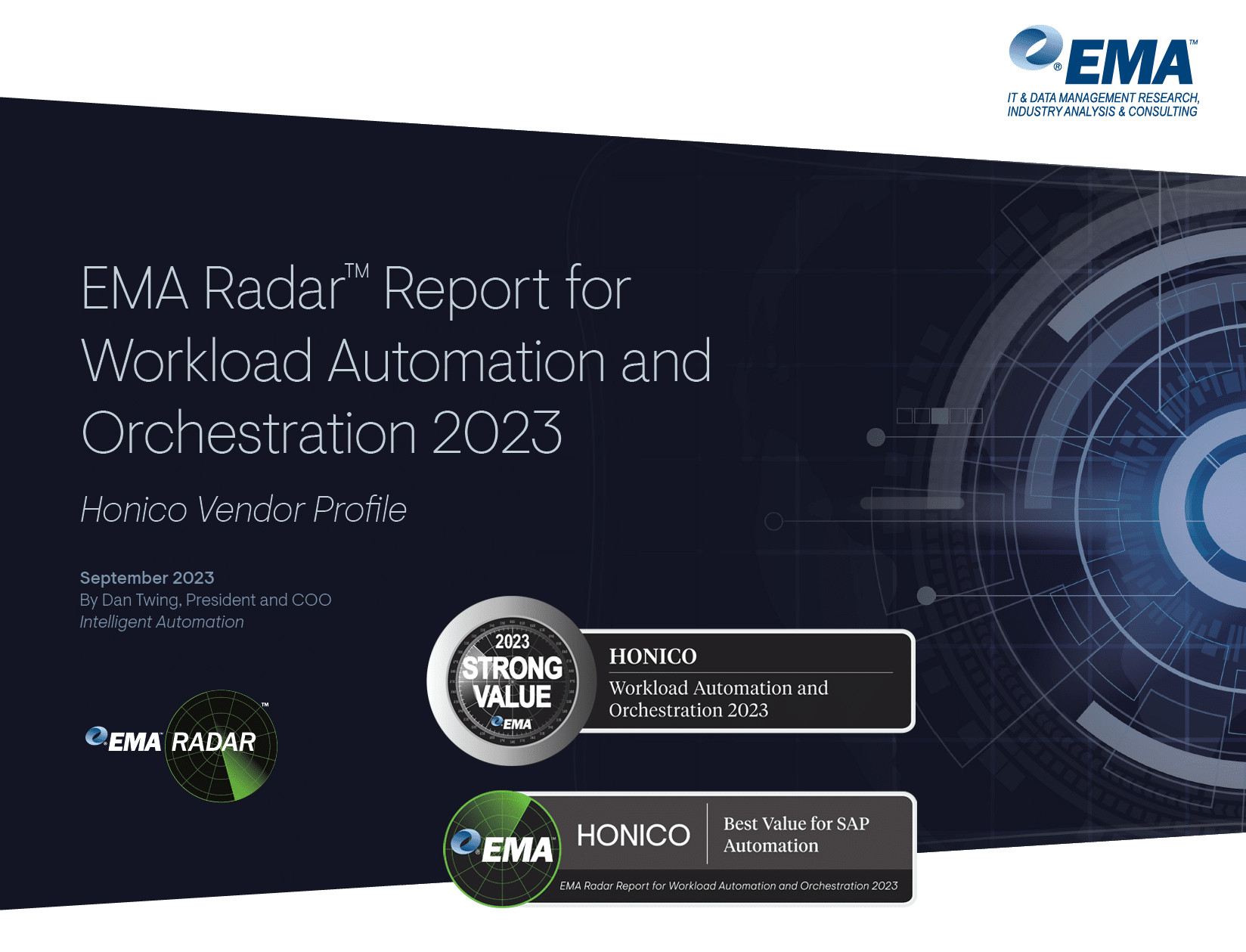 Titelbild von EMA Radar™ Report 2023 for Workload Automation and Orchestration