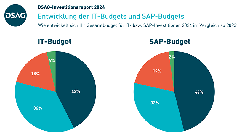 DSAG Investitionsreport 2024 Vorschau Bild Diagramm